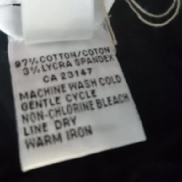 Vintage Talbots Black Stretch Pants Size 8 - Picture 3 of 13